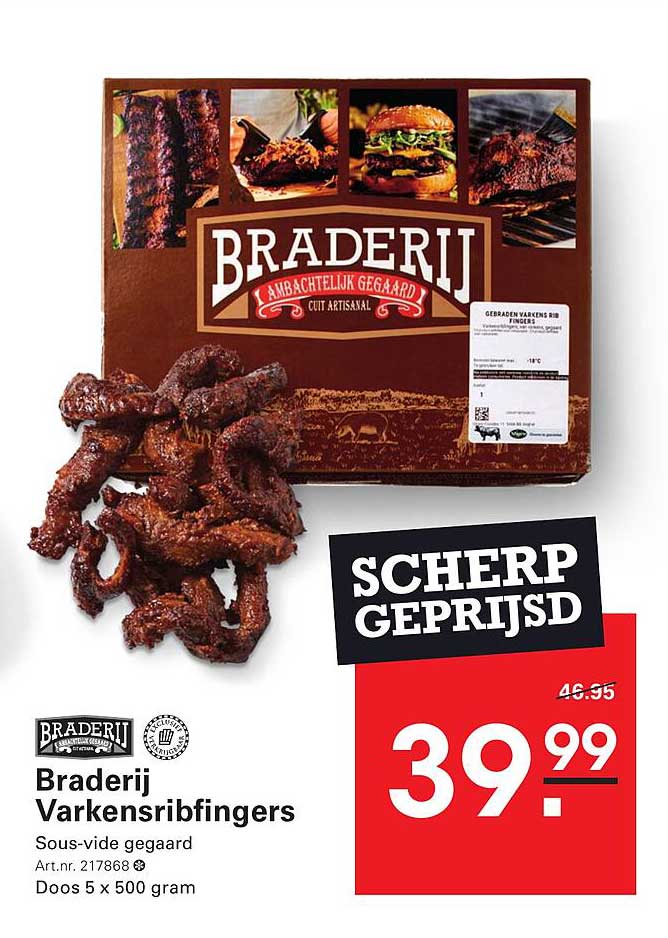 Braderie Varkensribfingers