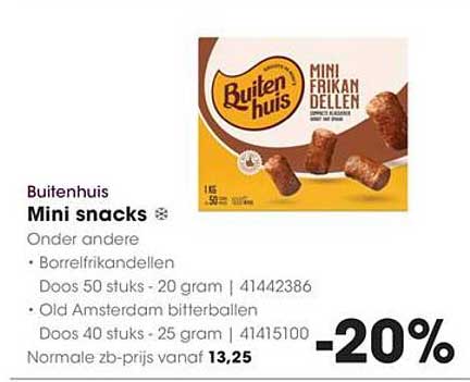 Buitenhuis Mini snacks