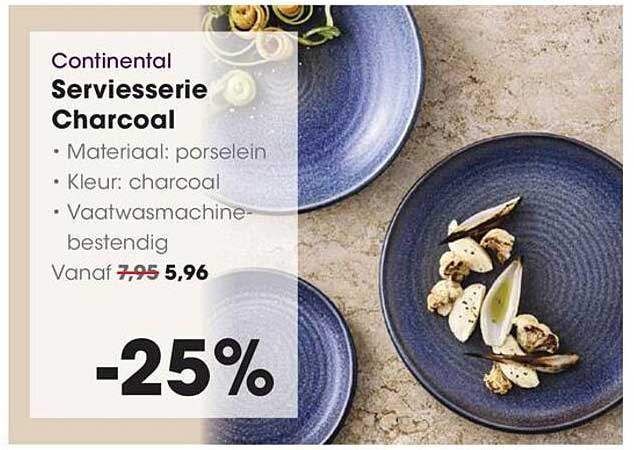 Continental Serviesserie Charcoal -25%