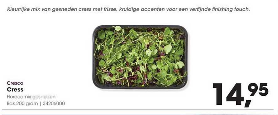 Cresco Cress Horecamix gesneden Bak 200 gram 34206000