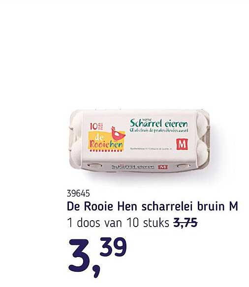 De Rooie Hen scharrelei bruin M