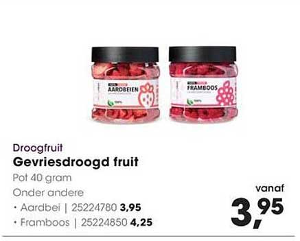 Droogfruit Gevriesdroogd fruit