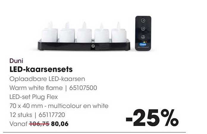 Duni LED-kaarsensets