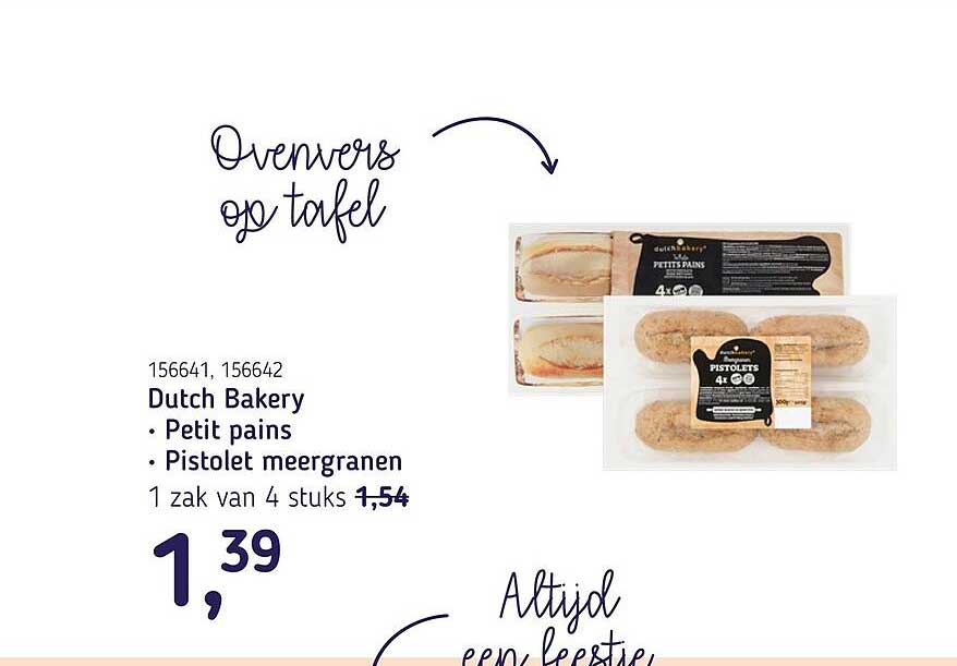 Dutch Bakery Petit pains Pistolet meergranen