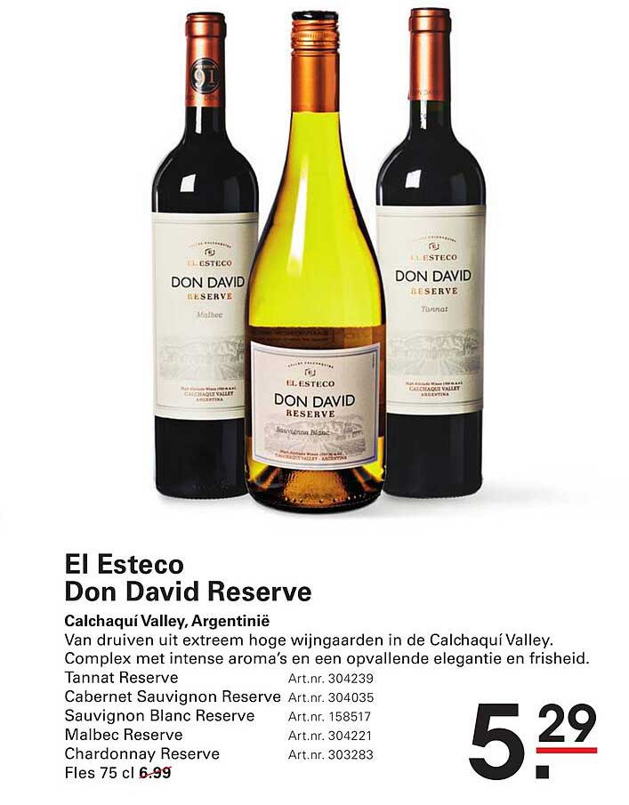 El Esteco Don David Reserve