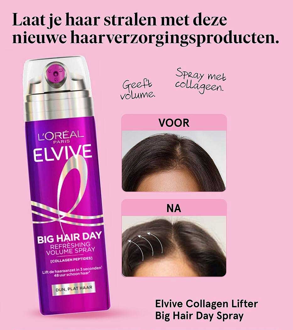 Elvive Collagen Lifter Big Hair Day Spray