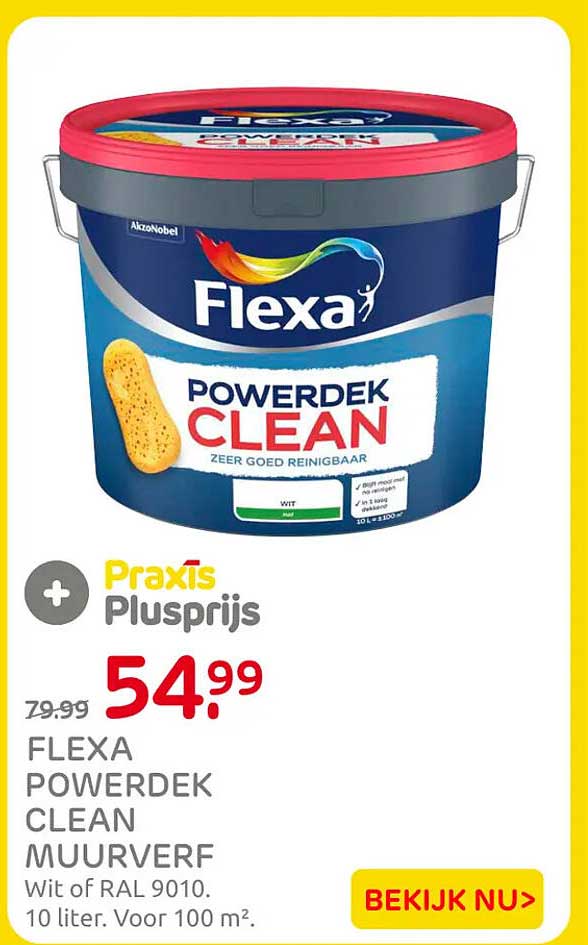 Flexa Powerdek Clean muurverf
