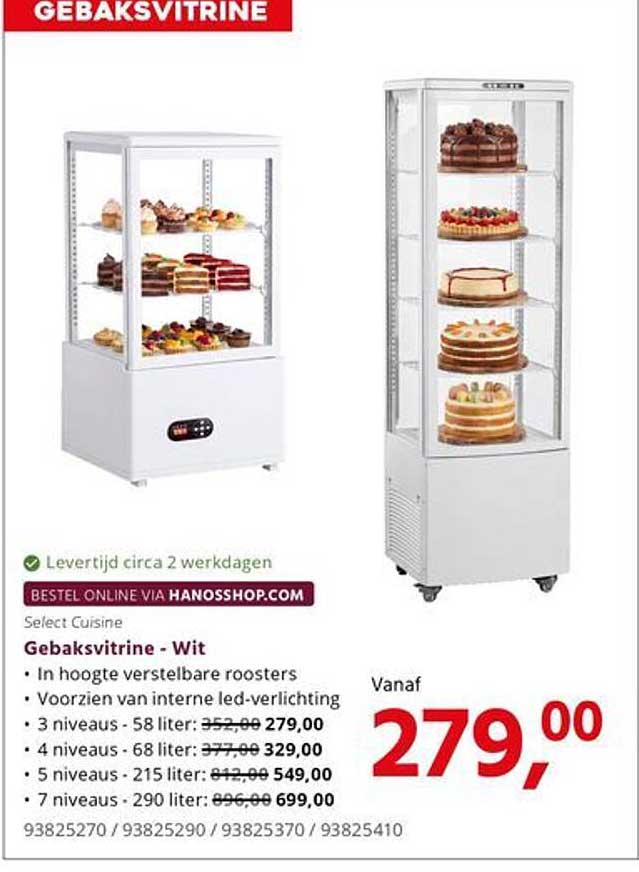 Gebaksvitrine - Wit