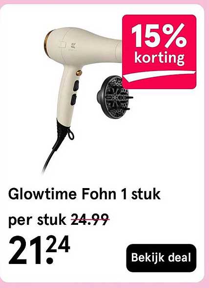 Glowtime Fohn 1 stuk per stuk 15% korting