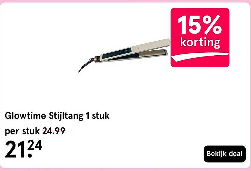 Glowtime Stijltang 1 stuk