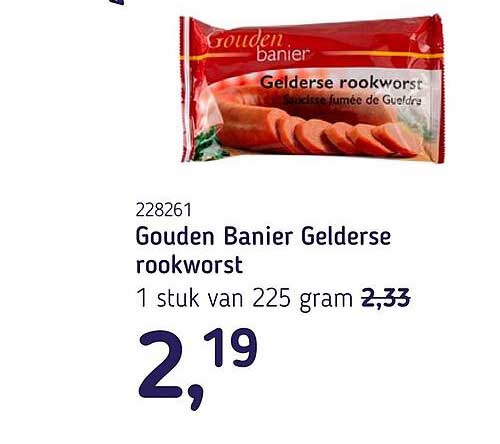 Gouden Banier Gelderse rookworst