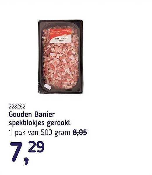 Gouden Banier spekblokjes gerookt