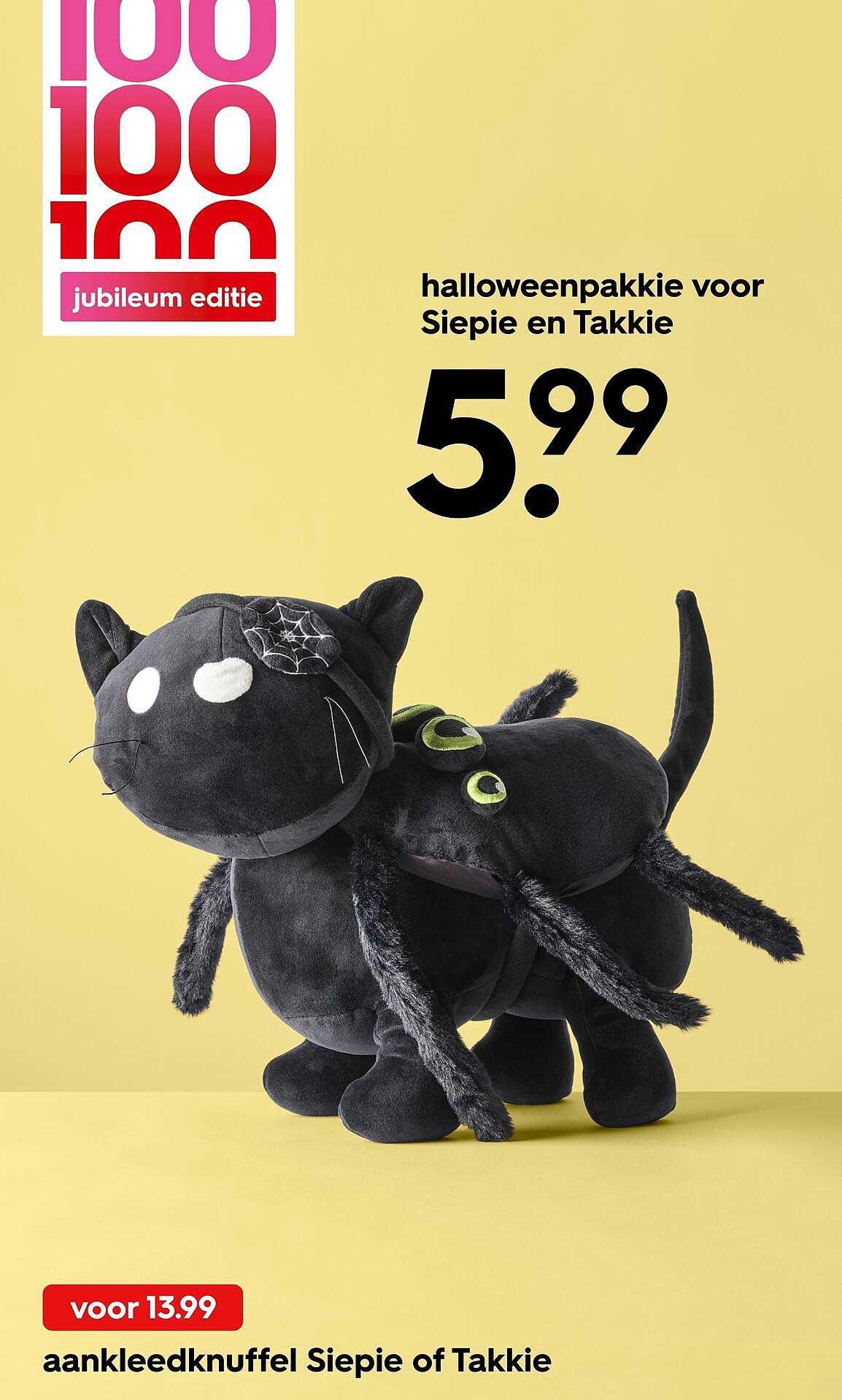 halloweenpakkie voor Siepie en Takkie