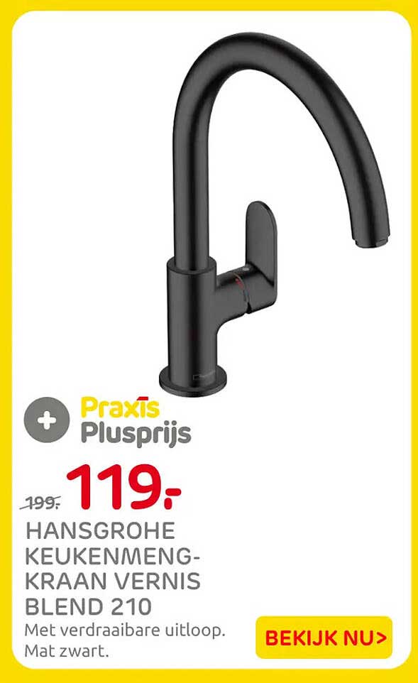 HANSGROHE KEUKENMENG-KRAAN VERNIS BLEND 210