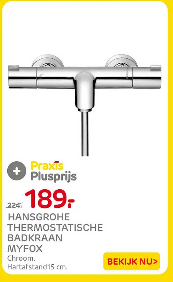 Hansgrohe thermostatische badkraan MyFox