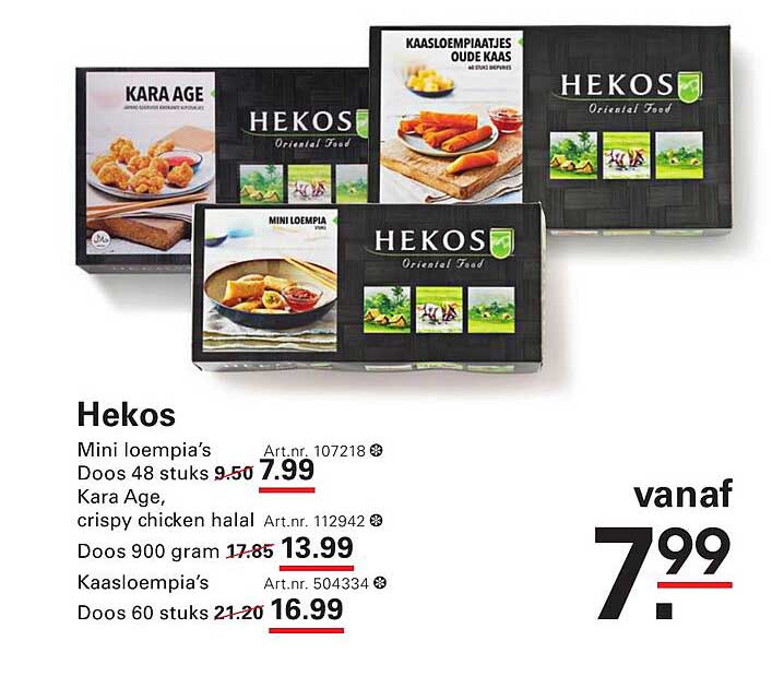 Hekos Mini loempia's Doos 48 stuks