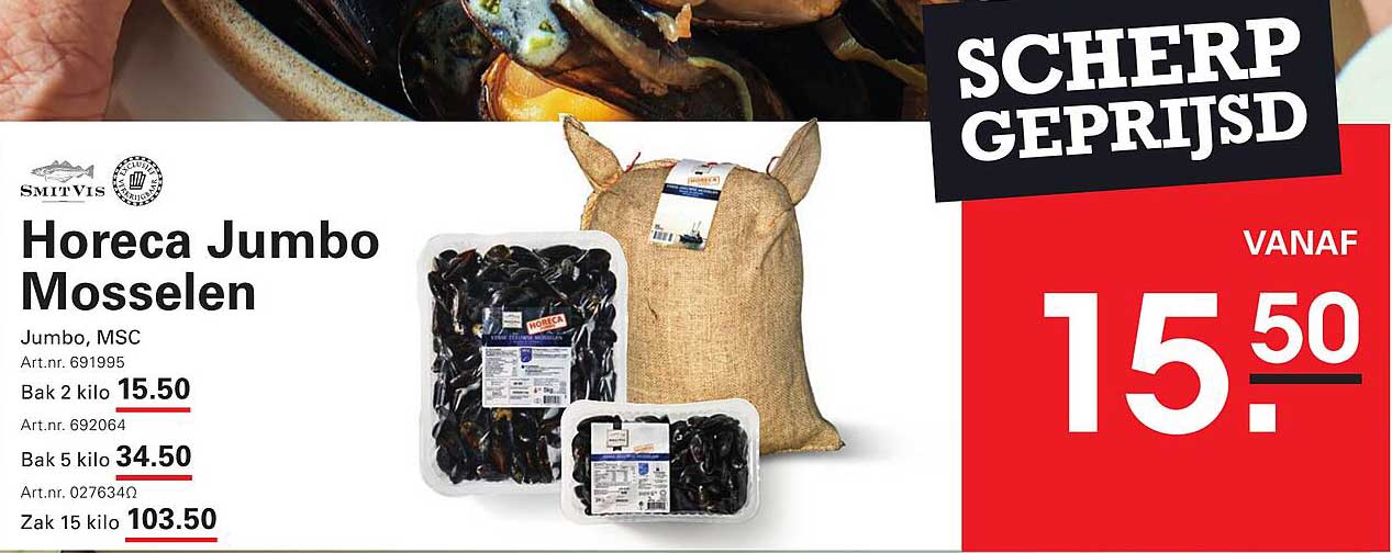 Horeca Jumbo Mosselen