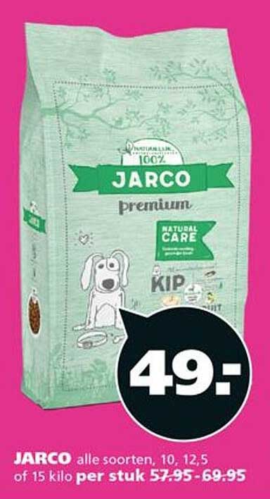 JARCO alle soorten, 10, 12,5 of 15 kilo per stuk