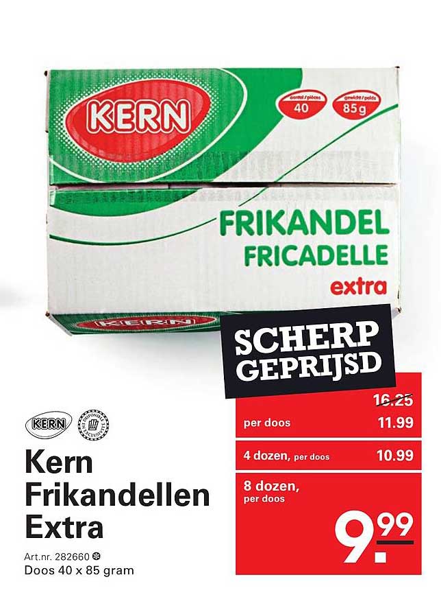 Kern Frikandellen Extra SCHERP GEPRIJSD