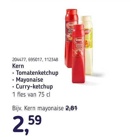 Kern • Tomatenketchup • Mayonaise • Curry-ketchup