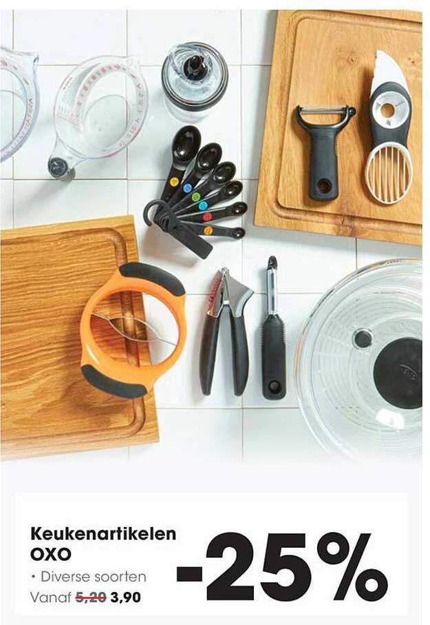 Keukenartikelen OXO -25%