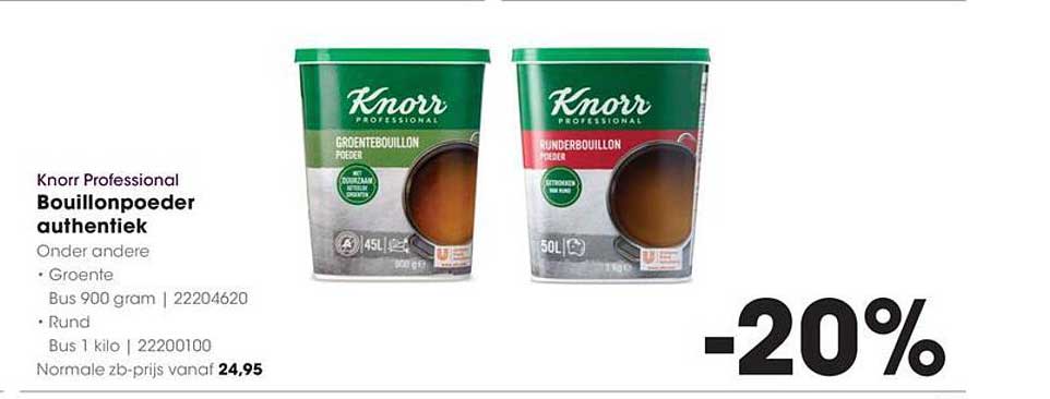 Knorr Professional Bouillonpoeder authentiek