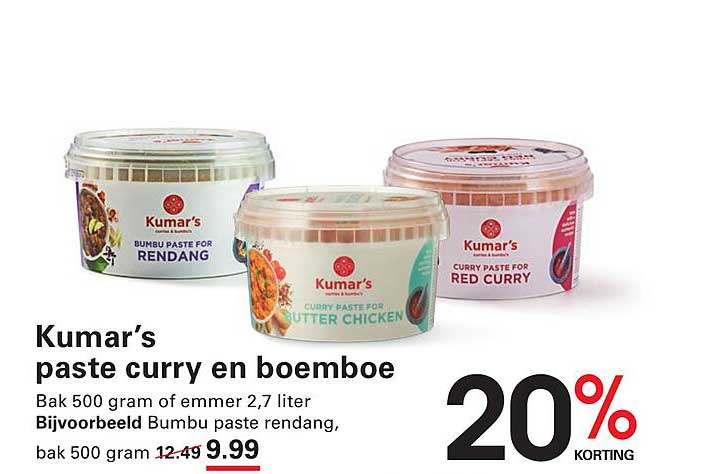 Kumar’s paste curry en boemboe