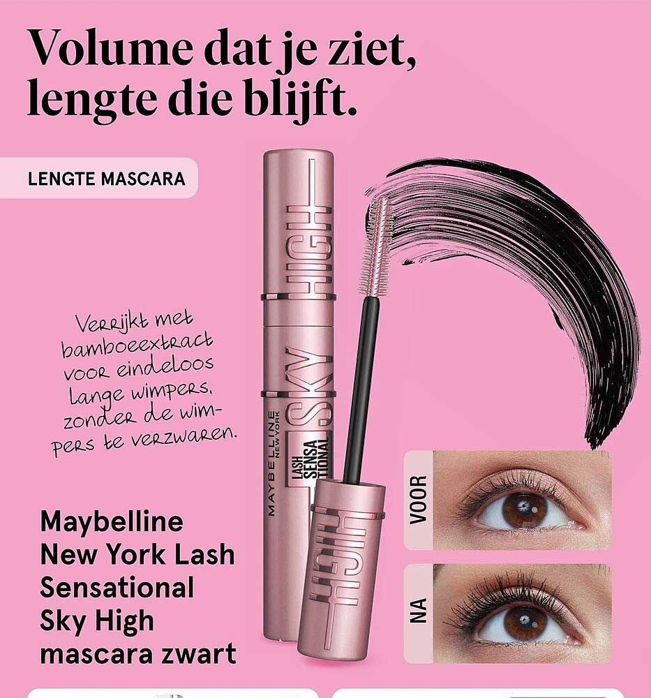 Maybelline New York Lash Sensational Sky High mascara zwart