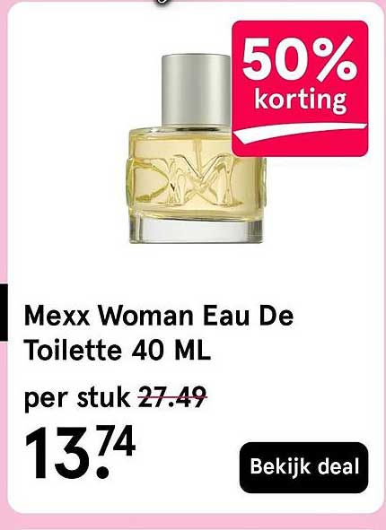 Mexx Woman Eau De Toilette 40 ML 50% korting