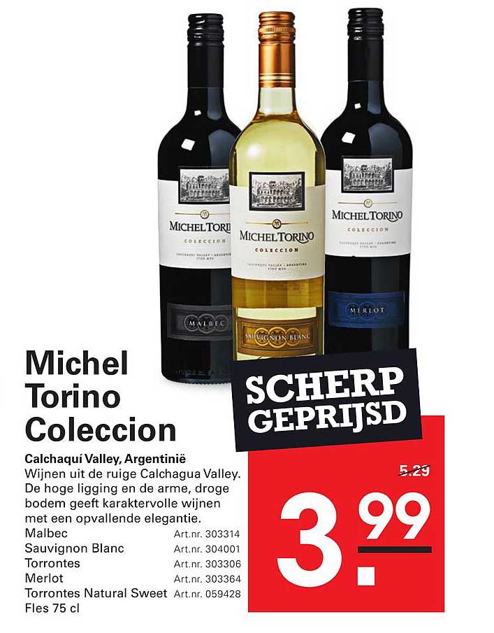 Michel Torino Coleccion SCHERP GEPRIJSD