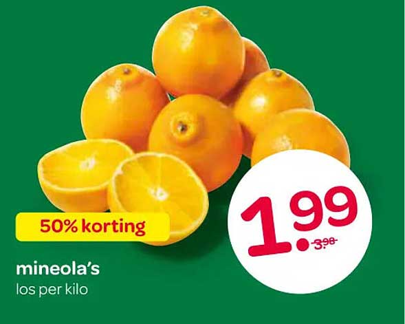 mineola's los per kilo 50% korting