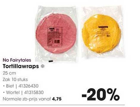 No Fairytales Tortillawraps 25 cm