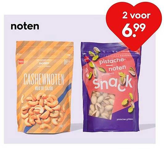 noten 2 voor 6.99
