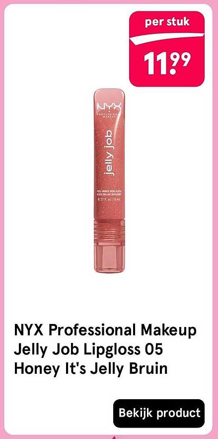 NYX Professional Makeup Jelly Job Lipgloss 05 Honey It's Jelly Bruin
