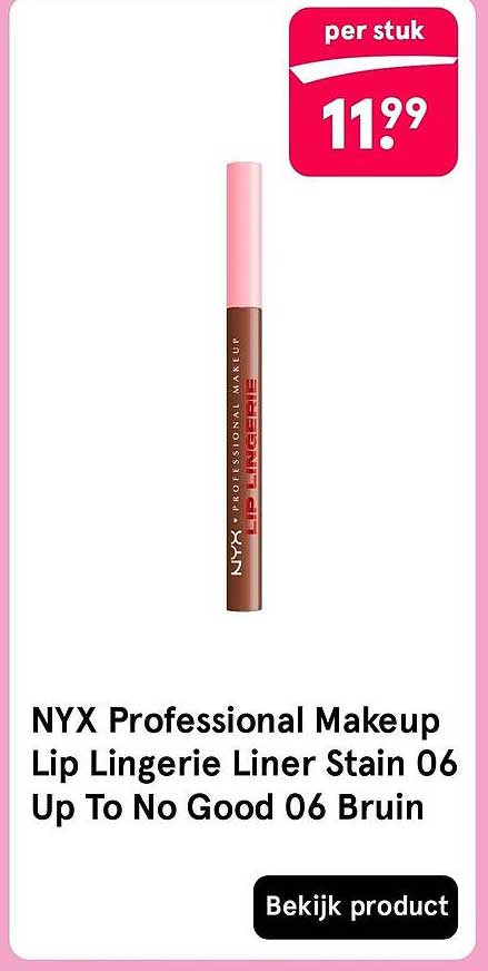 NYX Professional Makeup Lip Lingerie Liner Stain 06 Up To No Good 06 Bruin