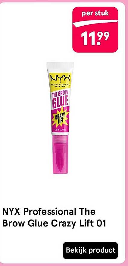 NYX Professional The Brow Glue Crazy Lift 01