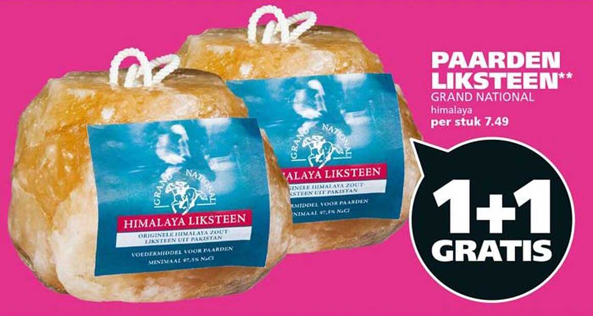 PAARDEN LIKSTEEN** GRAND NATIONAL himalaya 1+1 GRATIS