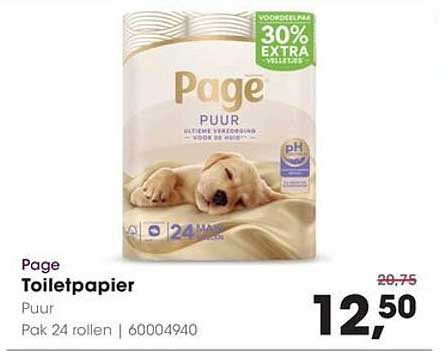 Page Toiletpapier Puur