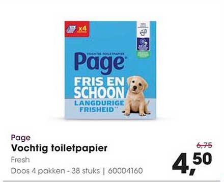 Page Vochtig toiletpapier Fresh