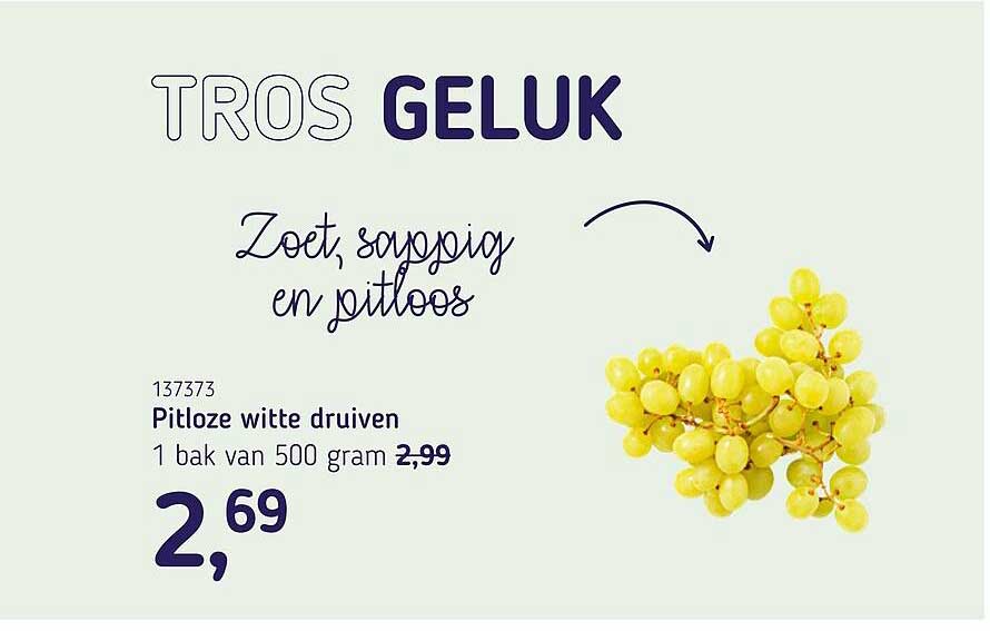 Pitloze witte druiven