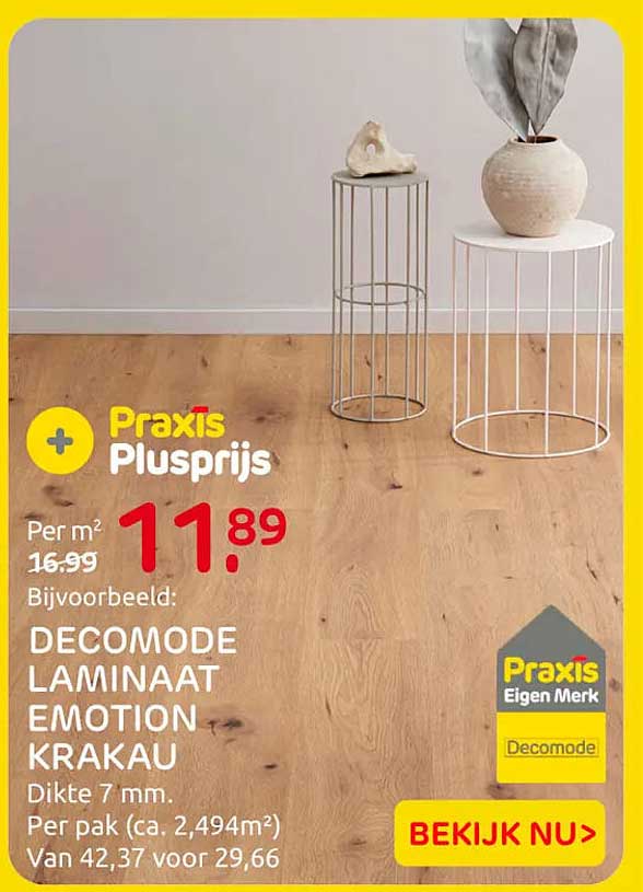 Praxis Plusprijs - DECOMODE LAMINAAT EMOTION KRAKAU