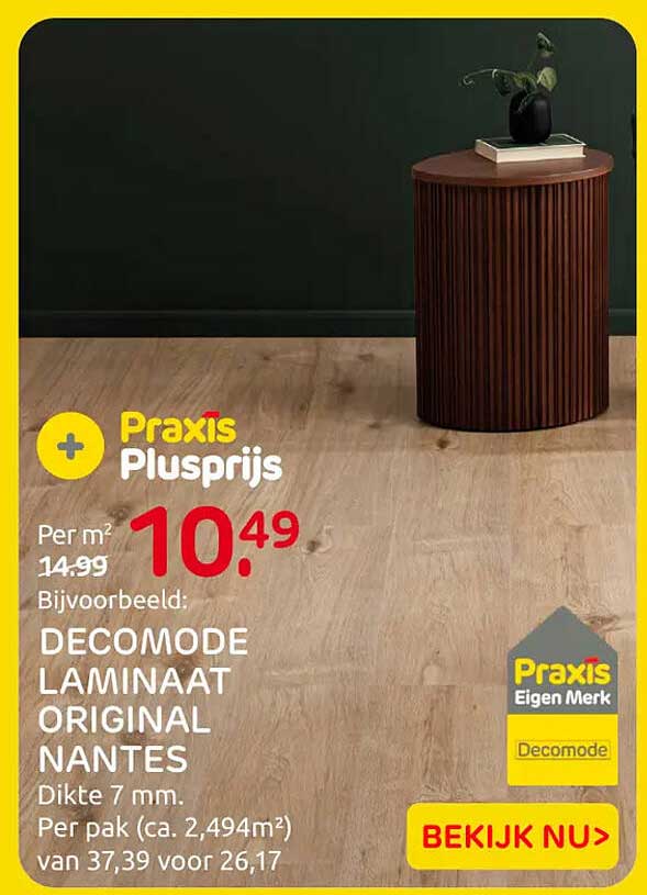 Praxis Plusprijs Decomode laminaat original Nantes