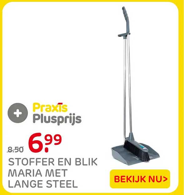 Praxis Plusprijs STOFFER EN BLIK MARIA MET LANGE STEEL