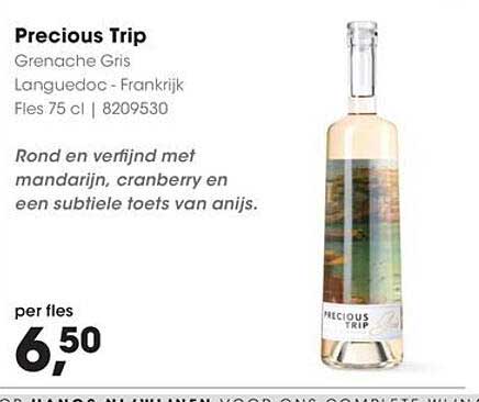 Precious Trip Grenache Gris Languedoc - Frankrijk Fles 75 cl | 8209530