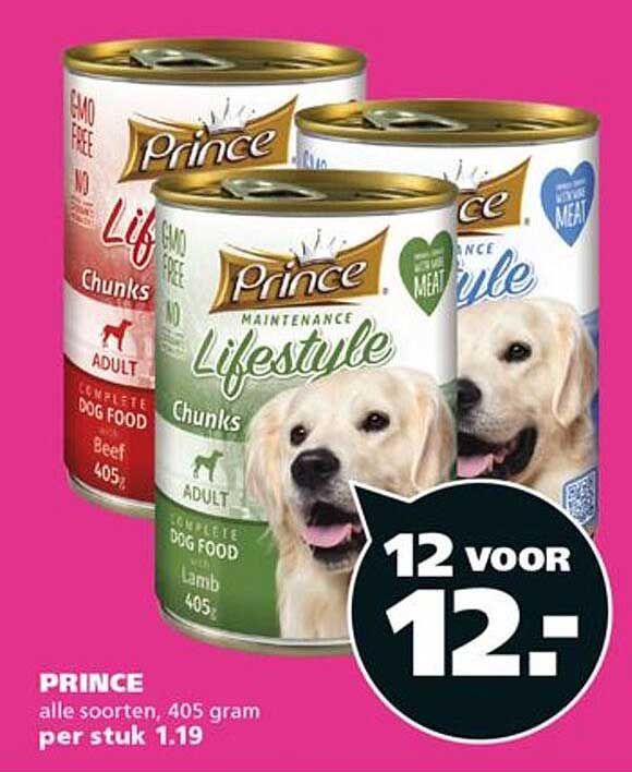 PRINCE alle soorten, 405 gram per stuk 1.19 12 voor 12-