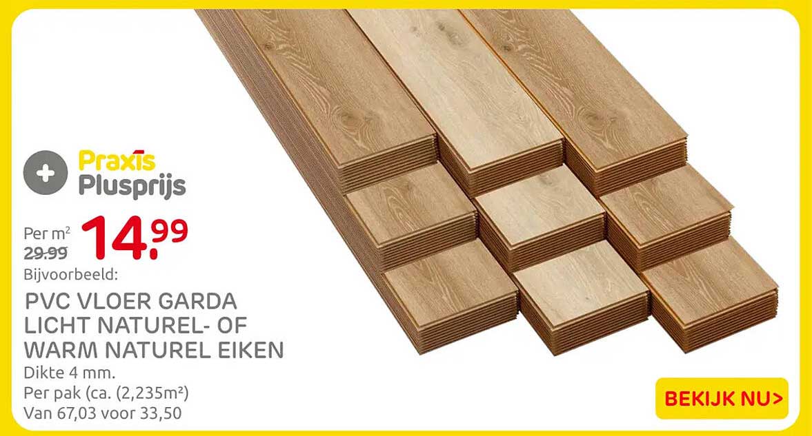 PVC VLOER GARDA LICHT NATUREL- OF WARM NATUREL EIKEN