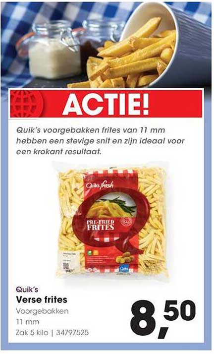 Quik's Verse frites Voorgebakken 11 mm