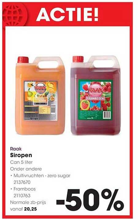 Raak Siropen -50%