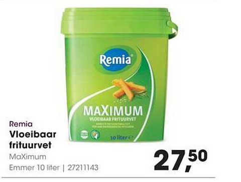 Remia Vloeibaar frituurvet MaXimum Emmer 10 liter | 27211143