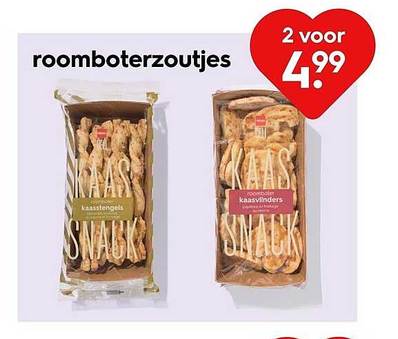 roomboterzoutjes 2 voor 4.99
